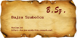 Bajza Szabolcs névjegykártya